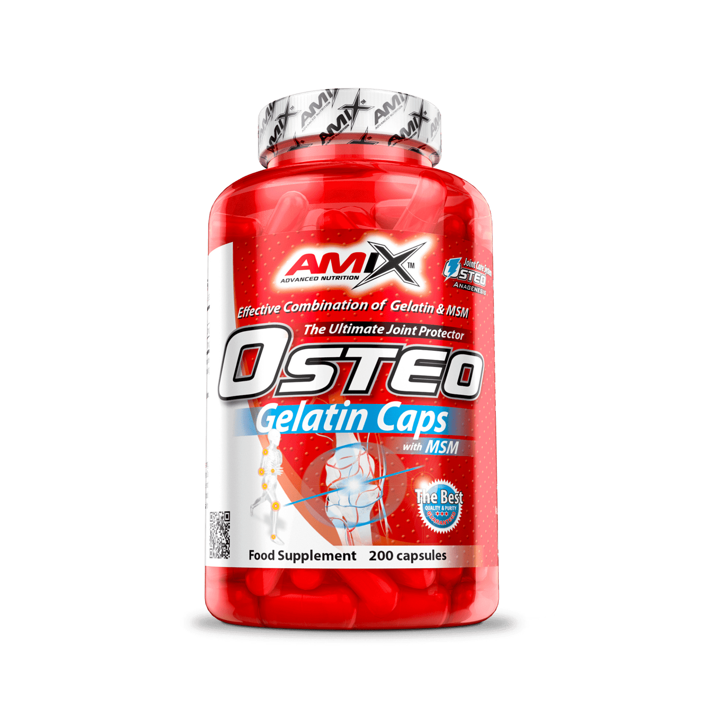 AMIX OSTEO GELATINE 200 CAPS