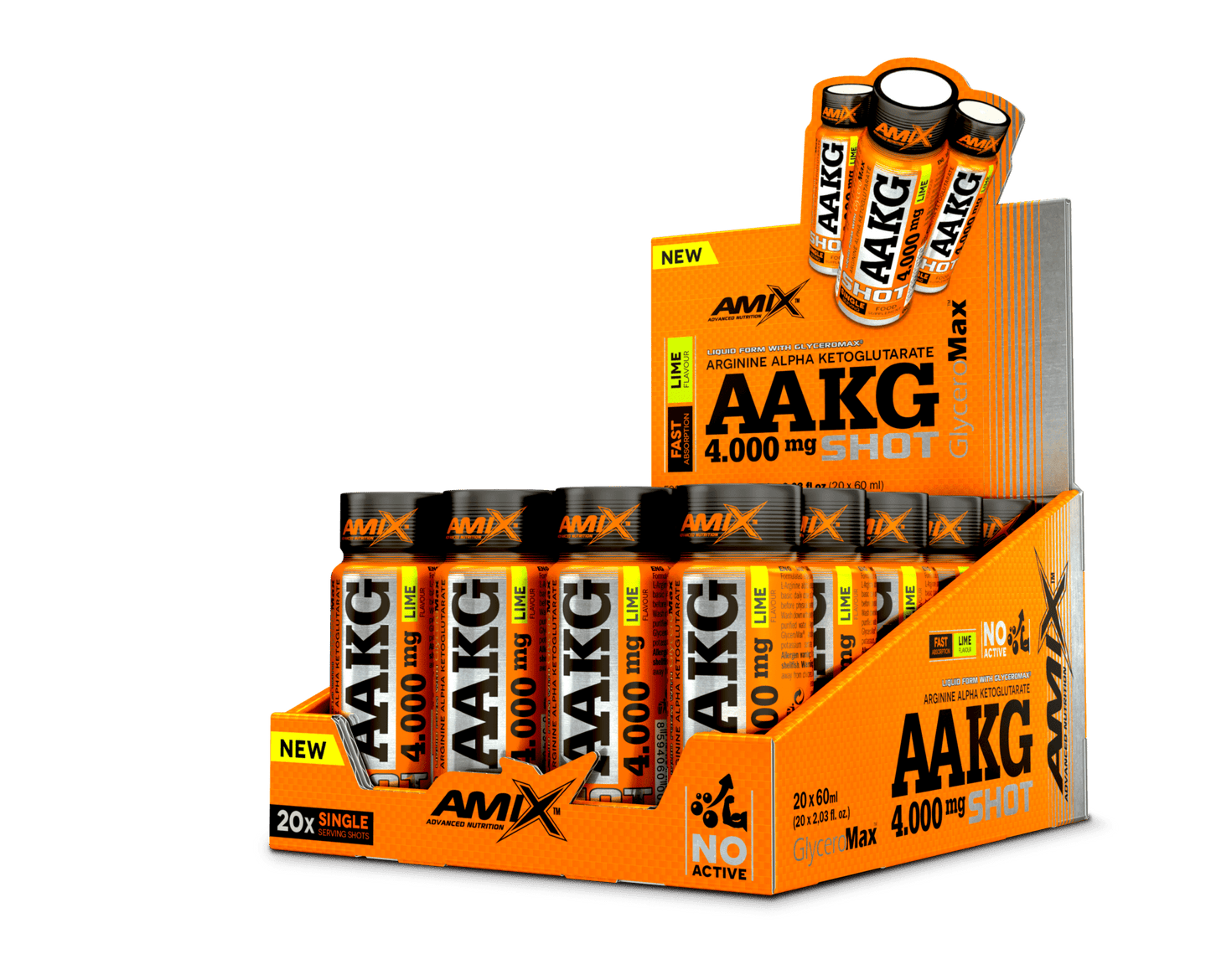 AMIX AAKG SHOT 4000 MG 20*60ML Lime