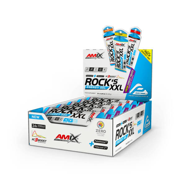AMIX ROCK´S GEL XXL SIN CAFEINA 24X65 GR