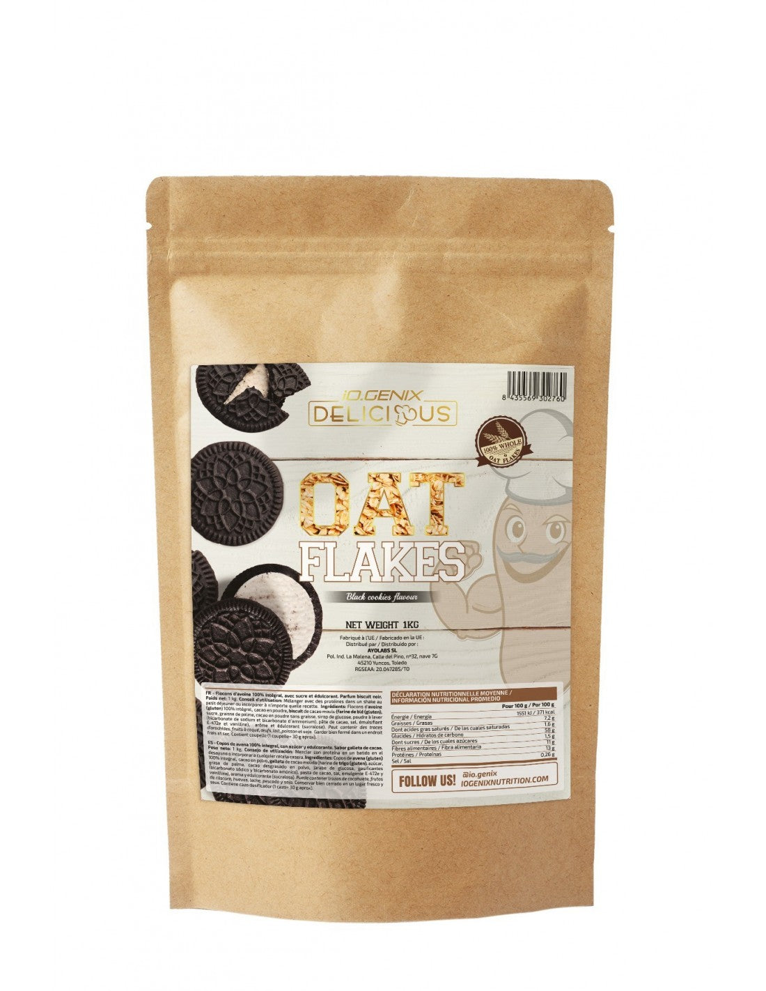 IO.GENIX DELICIOUS OAT FLAKES 1 KG