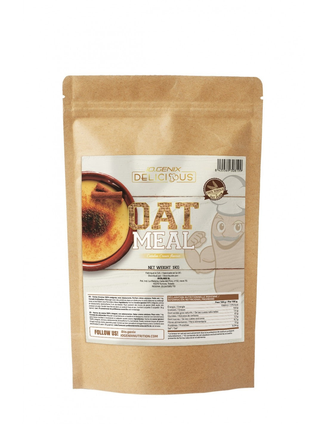 IO.GENIX DELICIOUS OATMEAL 1 KG