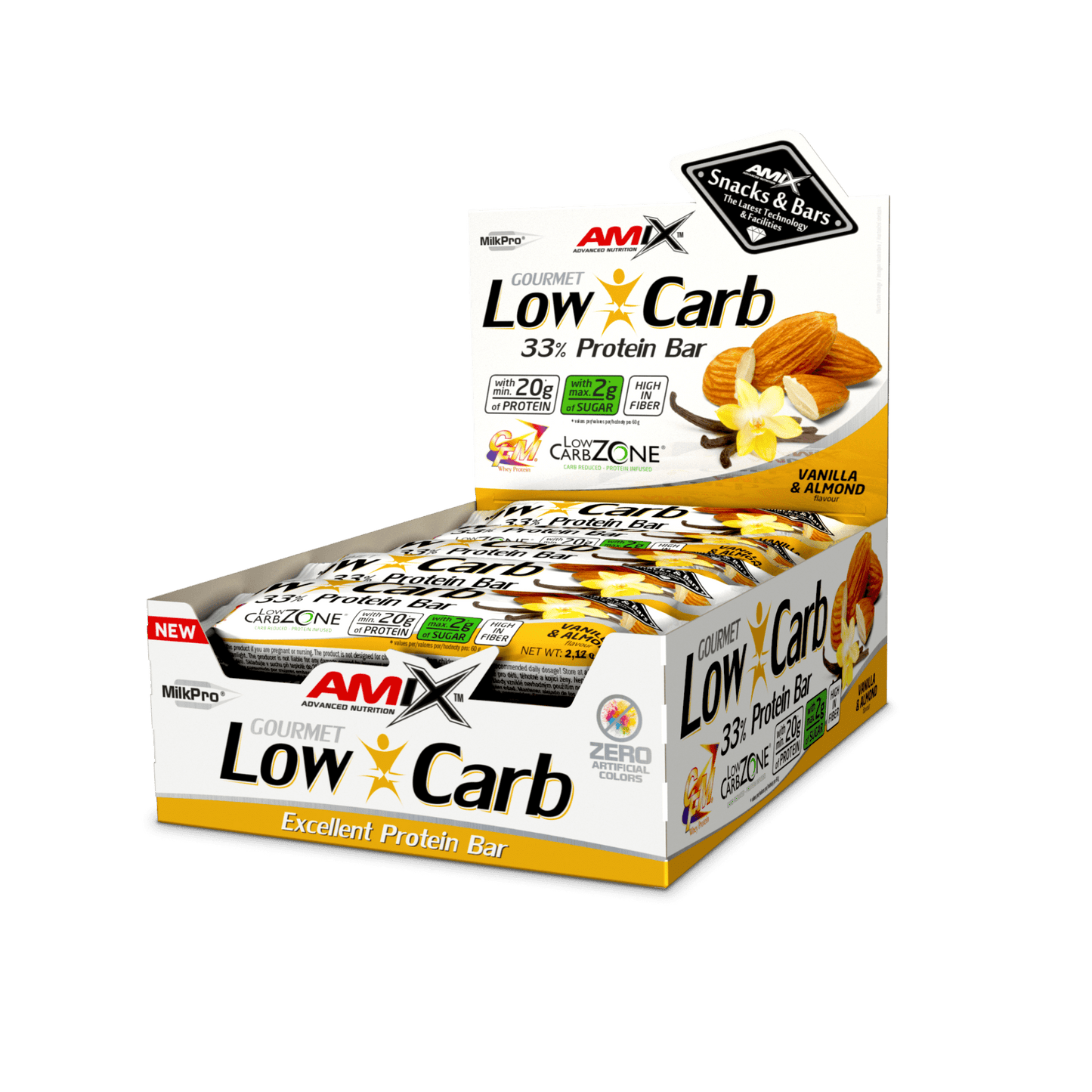 AMIX LOW-CARB 33% PROTEIN BAR 15*60 GR