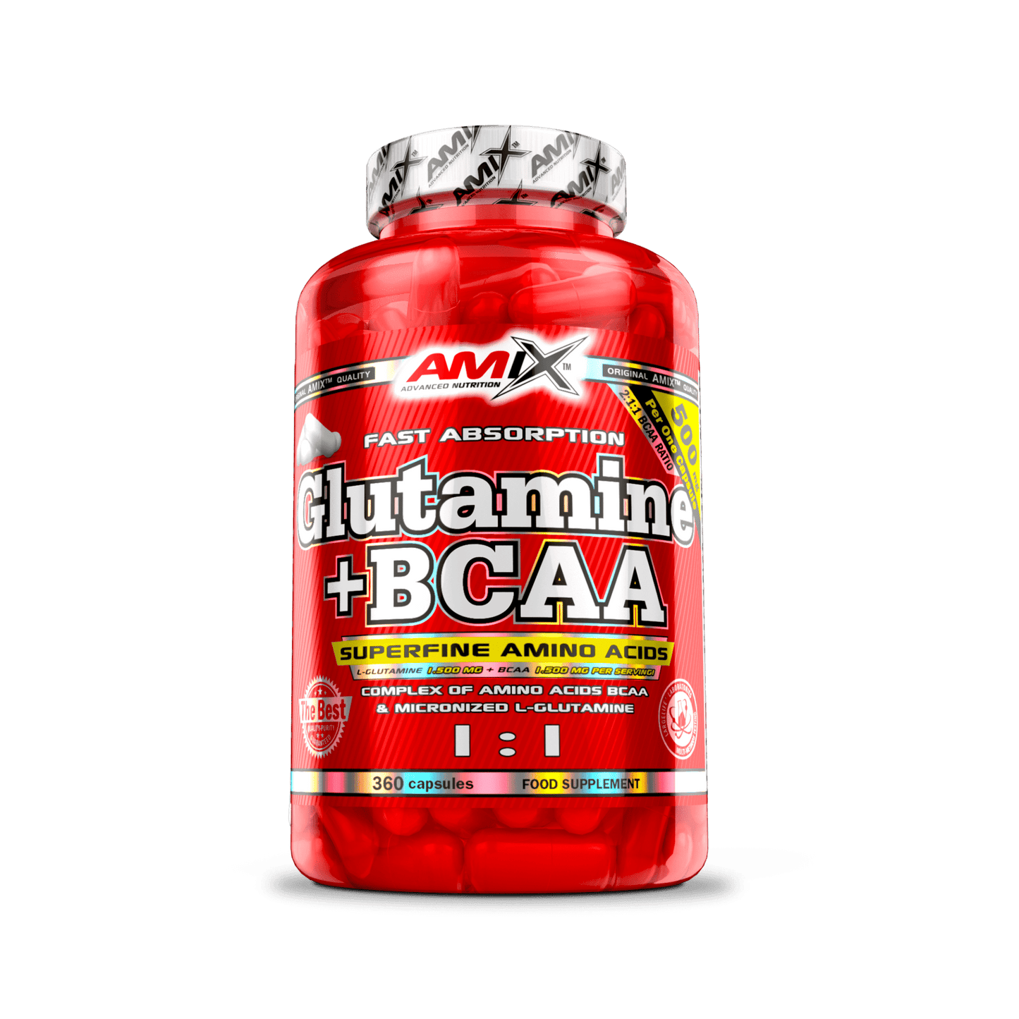 AMIX GLUTAMINA+BCAA 360 CAPS